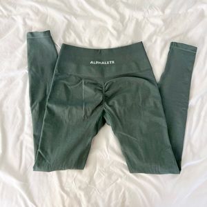 alphalete amplify leggings nomadic blue